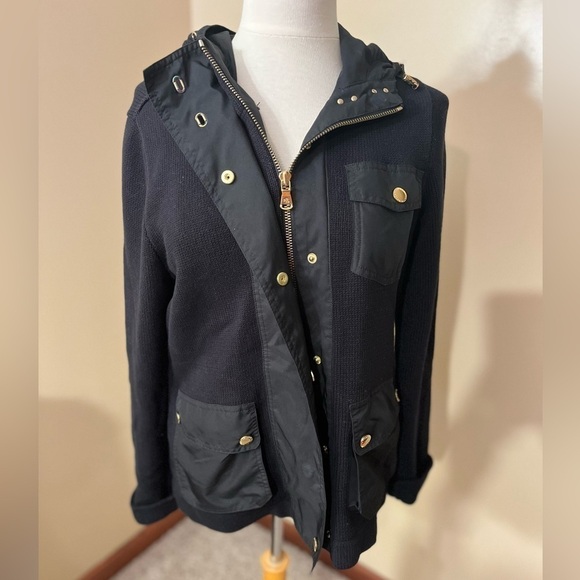 Lauren Ralph Lauren Black Sweater Jacket Sz L EUC - Picture 1 of 6